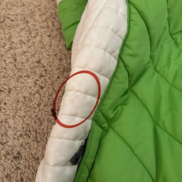 Patagonia Jacket Womens Size Medium Green White Rubicon Rider - Picture 10 of 10